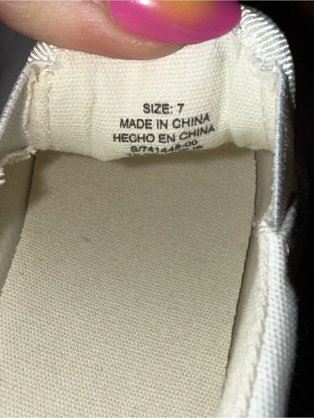 GAP Baby White Slip-On Sneakers with Brown Bear Motif